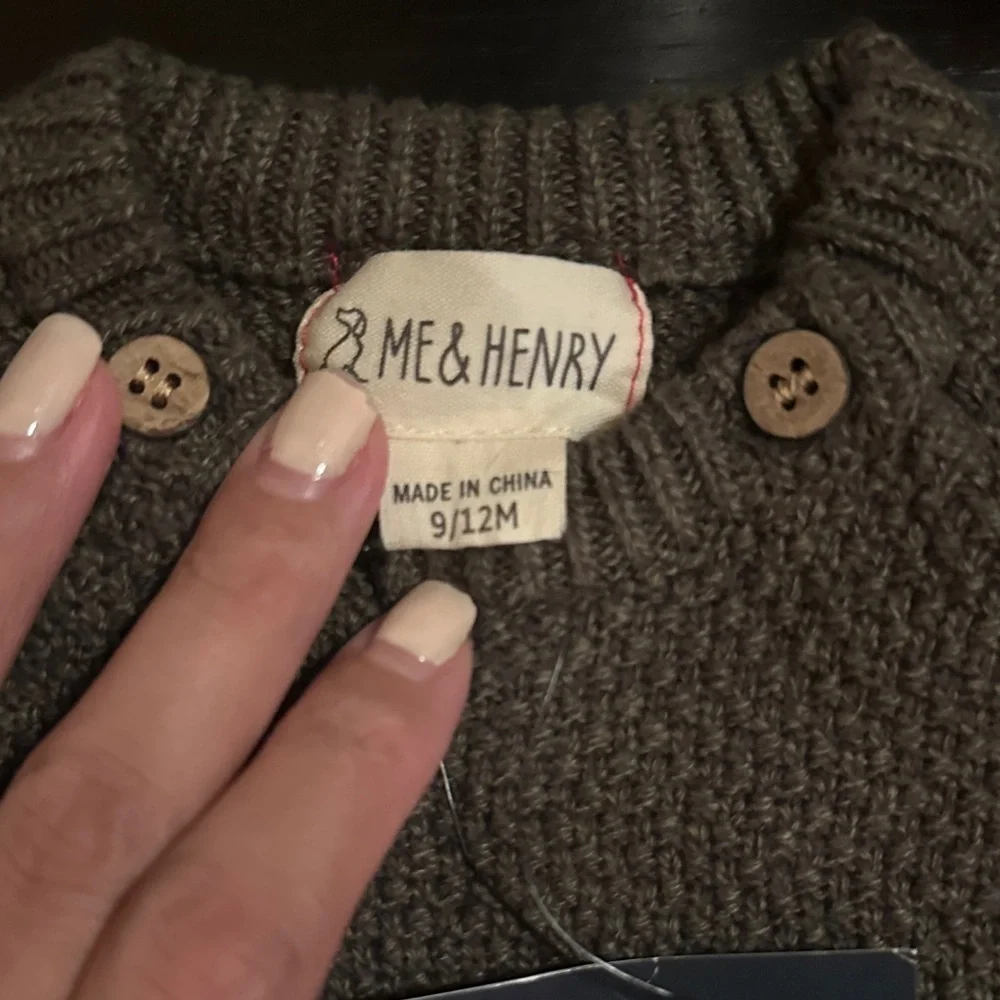 Me & Henry Kids' Brown Knit Sweater - Picture 2 of 3